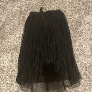 Small Black Tulle Skirt with Bow